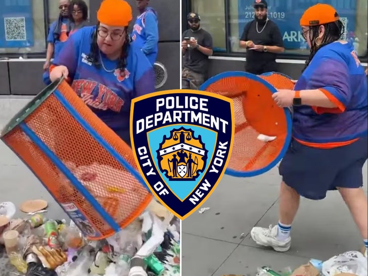new york trash can lady nypd