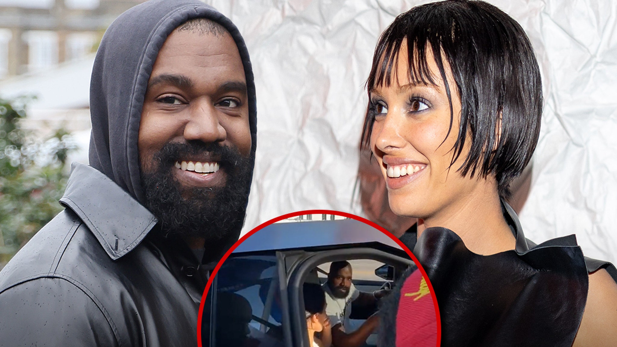 Kanye West and Bianca Censori Roll Up to Trump Rally in Beverly Hills