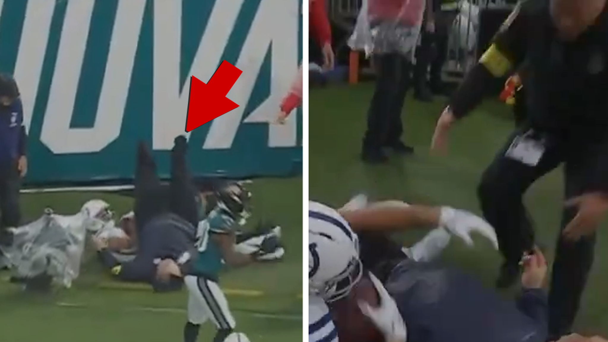 Colts’ Michael Pittman Levels Security Guard In Scary Collision Colts’ Michael Pittman Levels Security Guard In Scary Collision