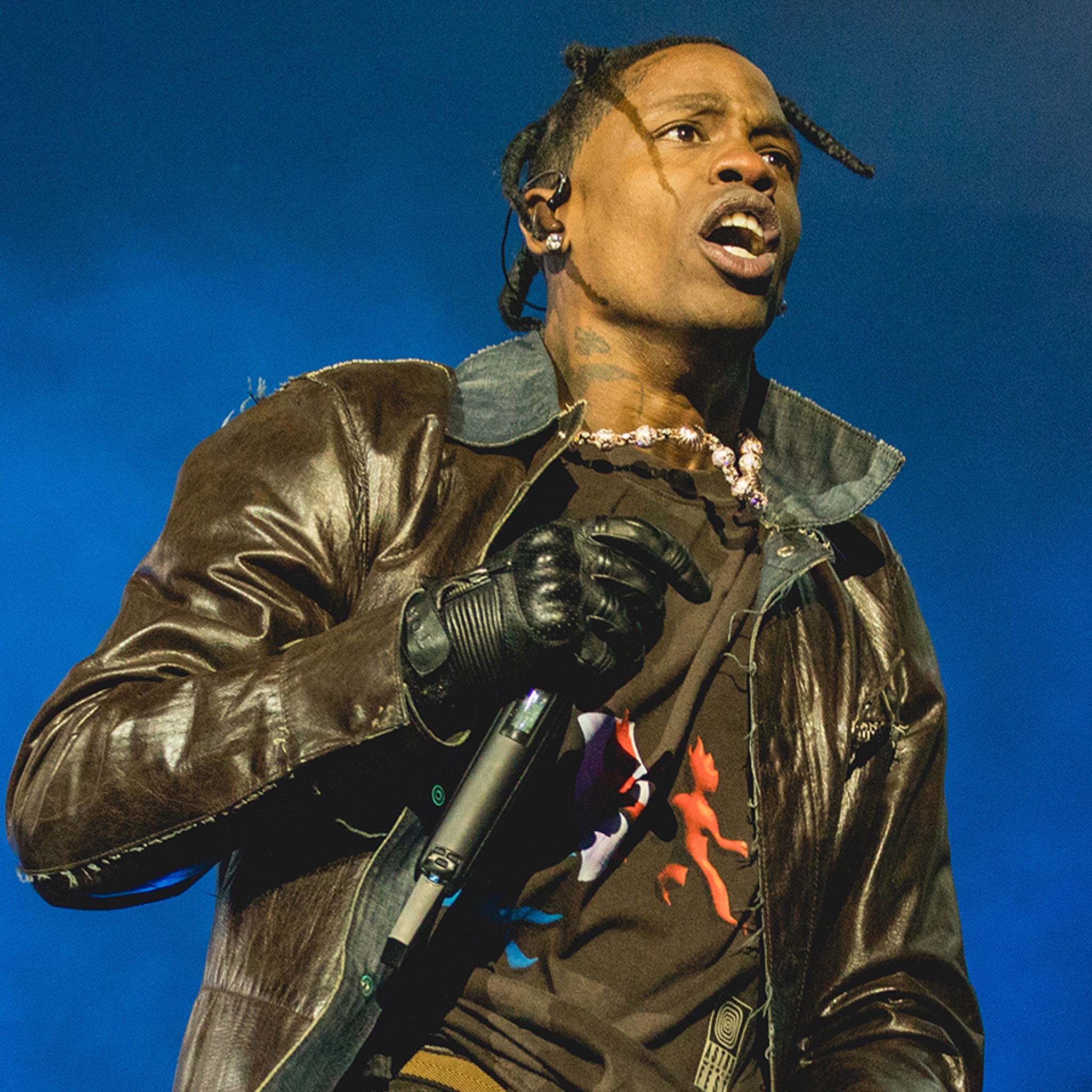 travis scott leather jacket