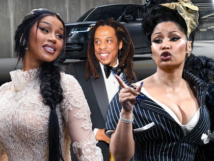 cardi b nicki minaj jay z range rover main getty