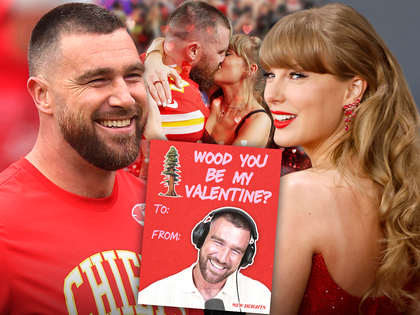 travis kelce taylor swift valentines day card main getty x