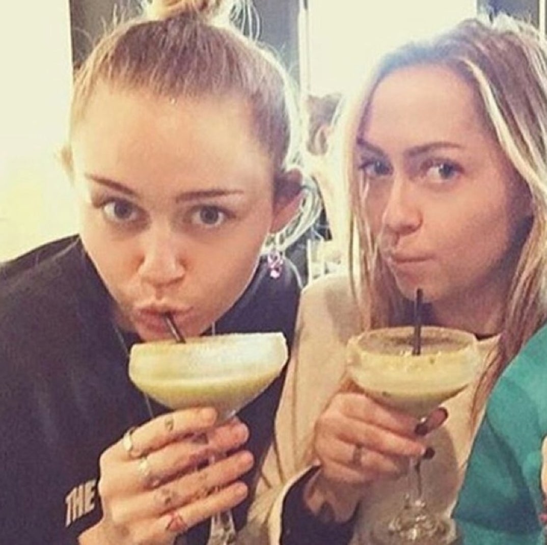 Miley and Brandi Cyrus