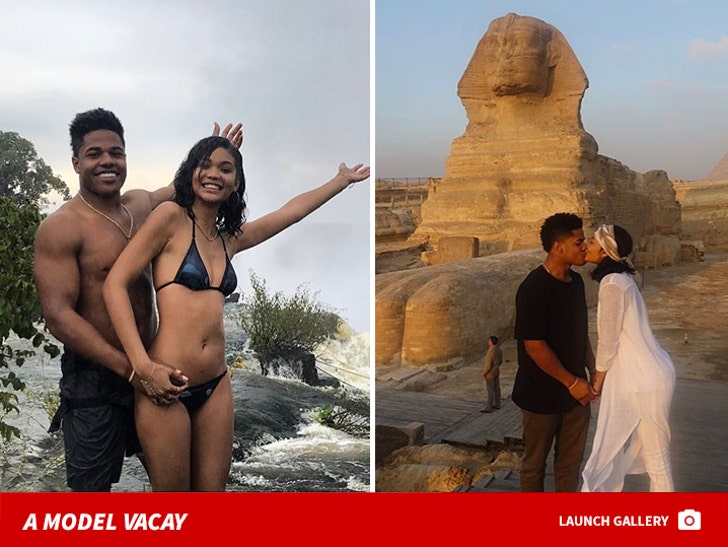 Chanel Iman and Sterling Shepard's Vacation