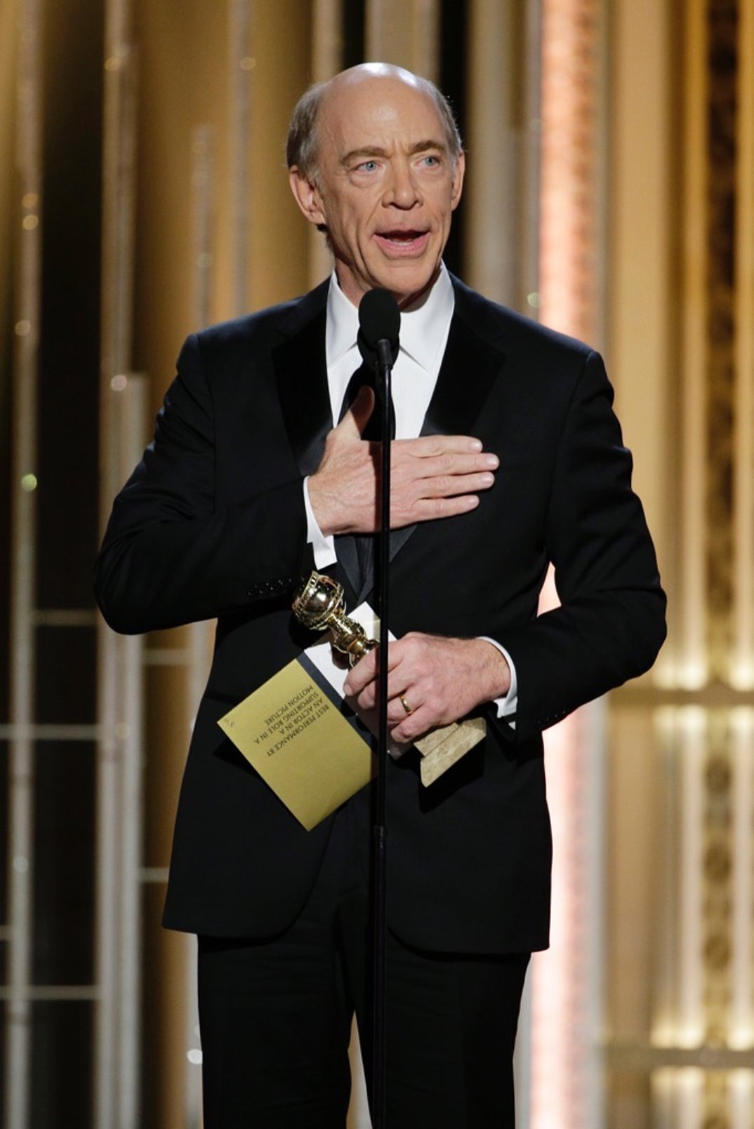 2015 -- J.K. Simmons receives Best Supporting Actor award for 