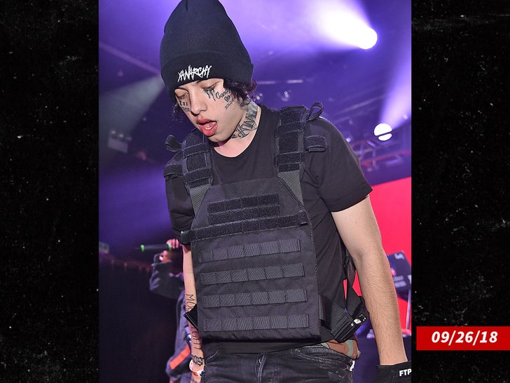 Lil Xan Body-Slammed Right After Chucking Mic, Kicking Man