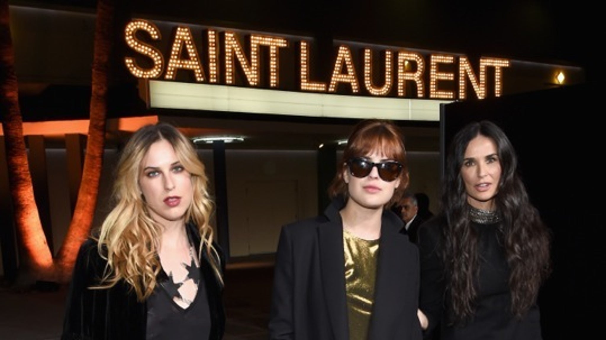 Stars at the SAINT LAURENT Show