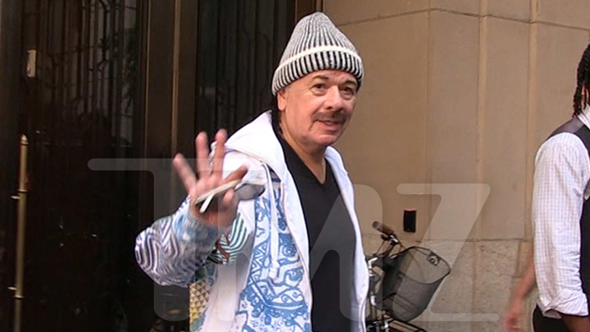 Carlos Santana Smiling and Looking Good…