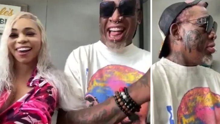 Dennis Rodman's GF Says She Was Against Face Tattoo Idea, 'He's Crazy!