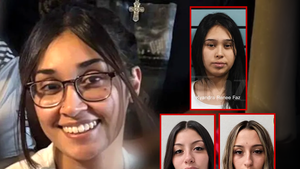 main Caroline Peña smiling sisters GoFundMe composite