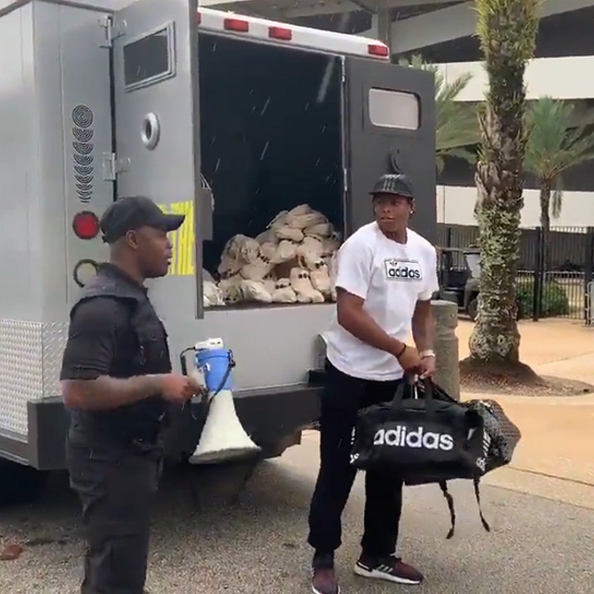 Watch: Jalen Ramsey arrives at Jaguars camp in an armored truck