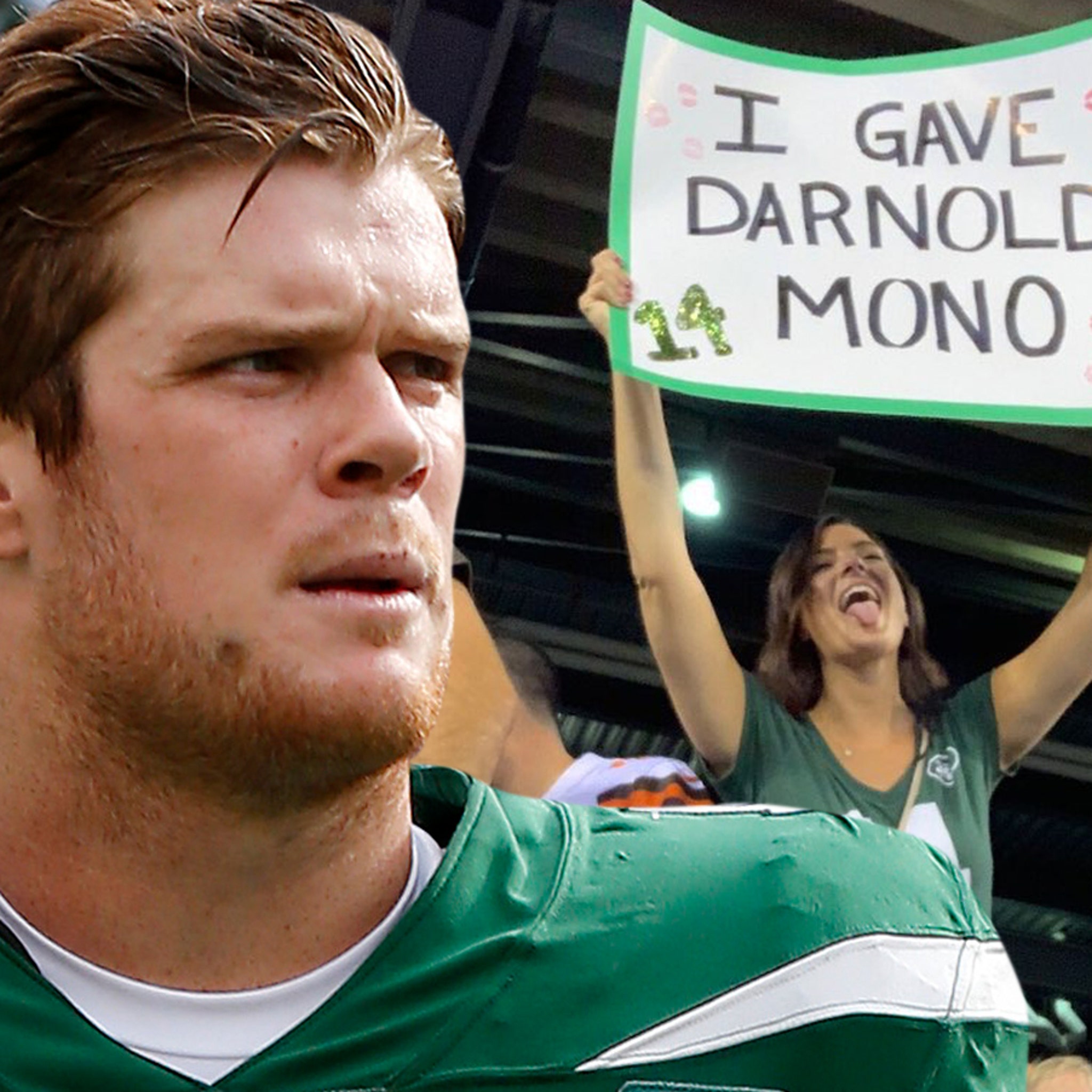 Sam Darnold Says Viral Sign Girl Didn't Give Him Mono, Never Met Her!!!