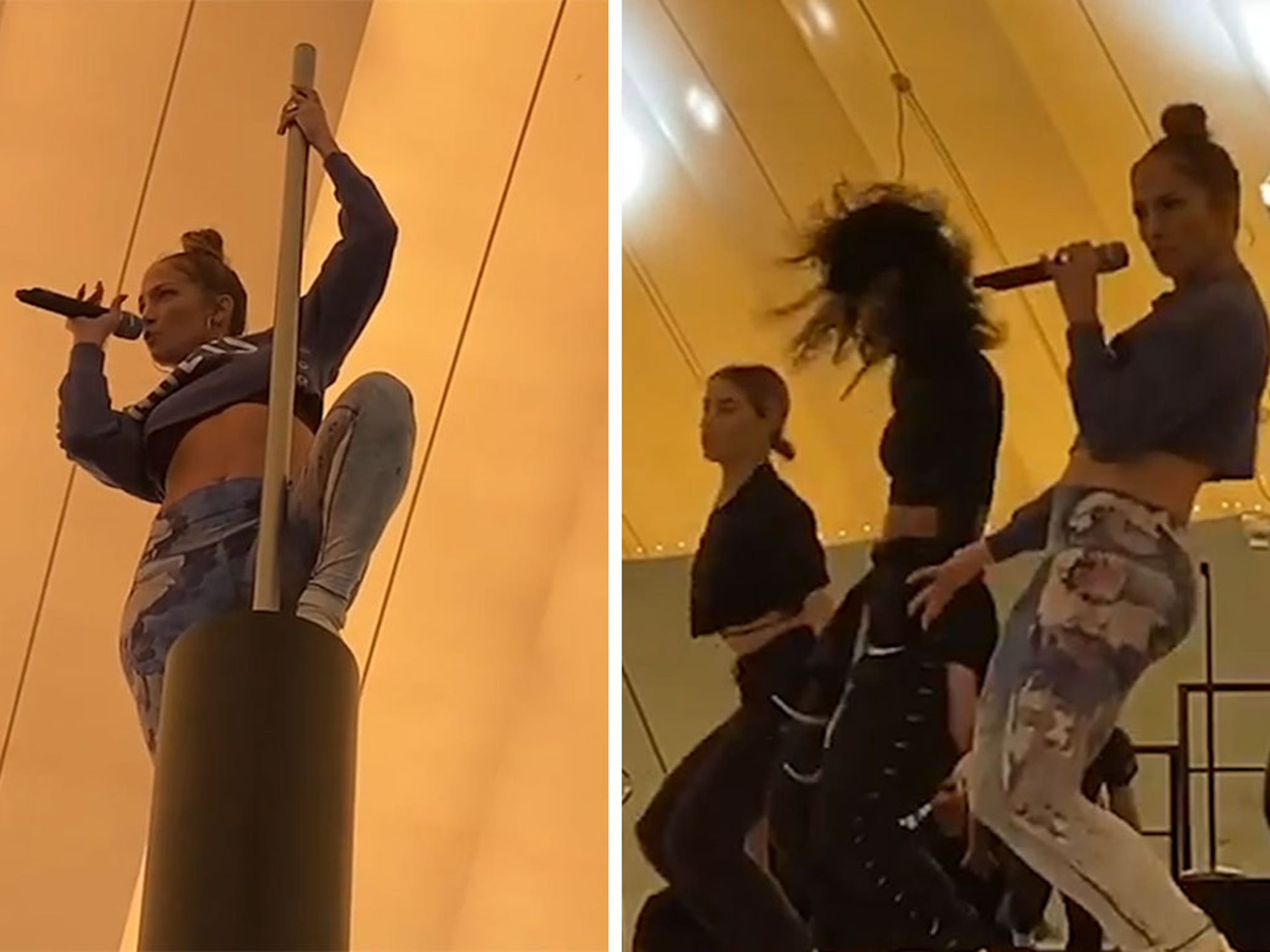 J.Lo BTS Footage Shows Her Teaching Shakira Her Signature Move