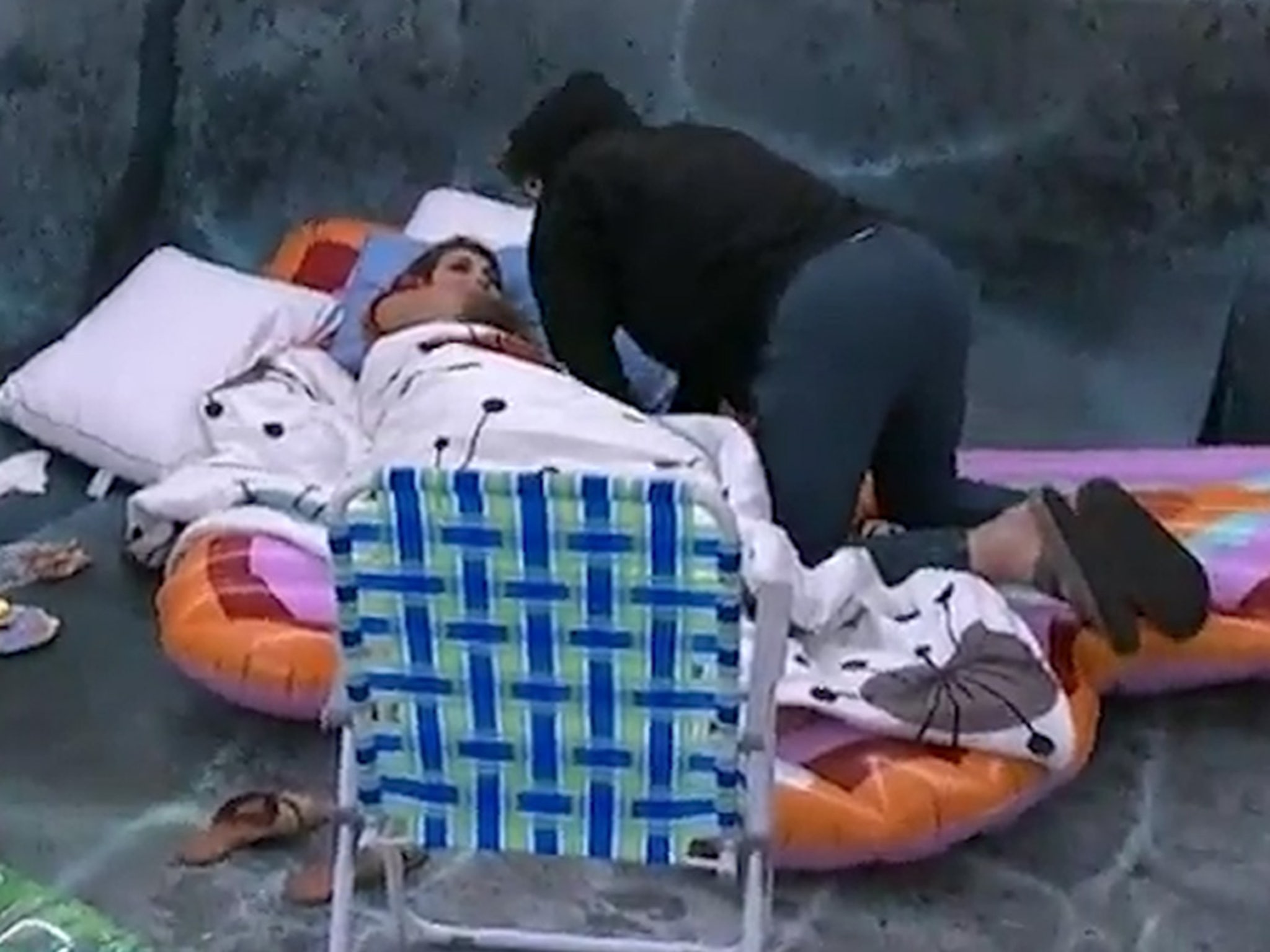 Big Brother Houseguests Have Sex on Butterfly Pool Floatie image