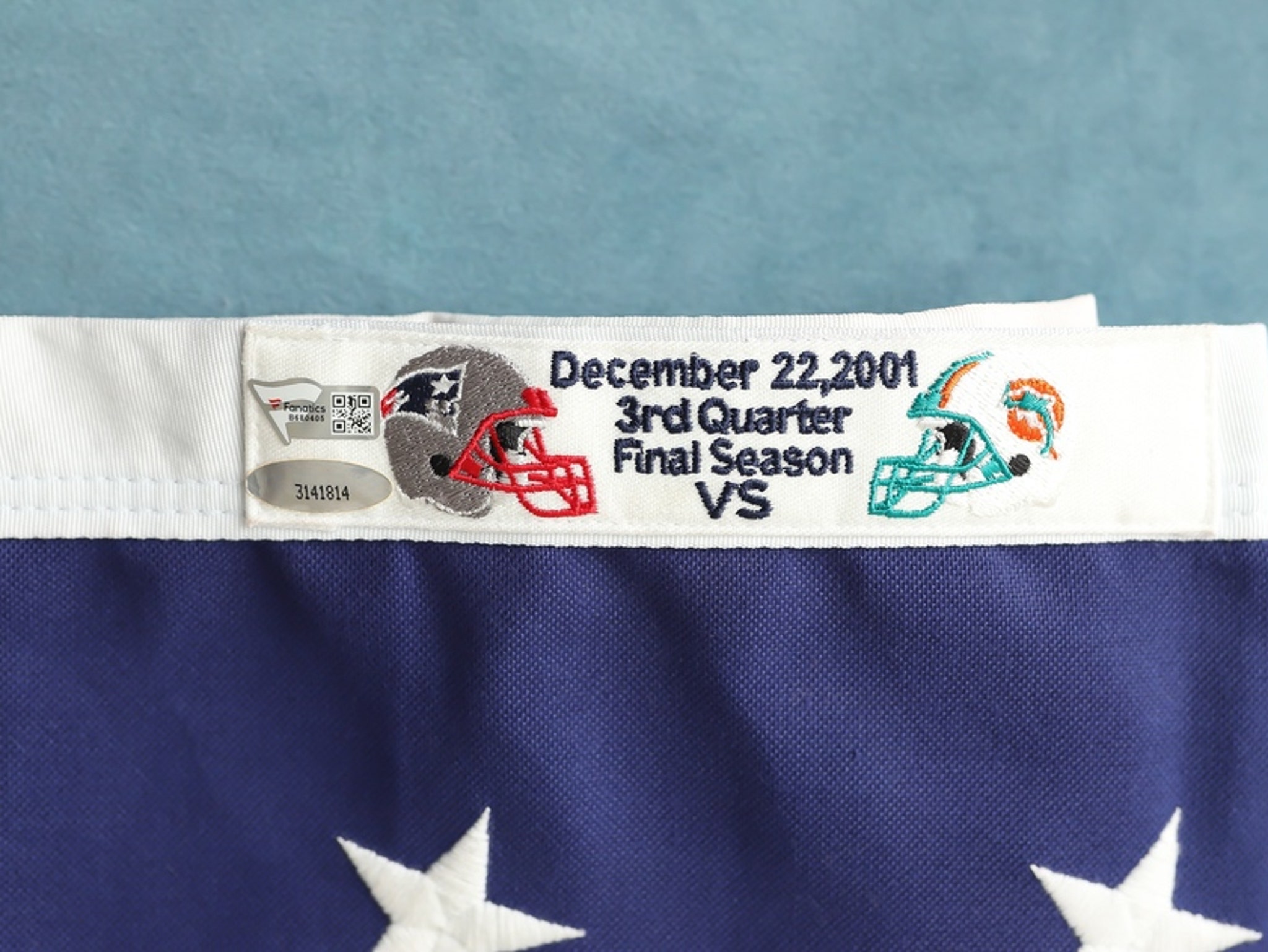 Tom Brady Re-Signed American Flag Tom Brady Re-Signed American Flag