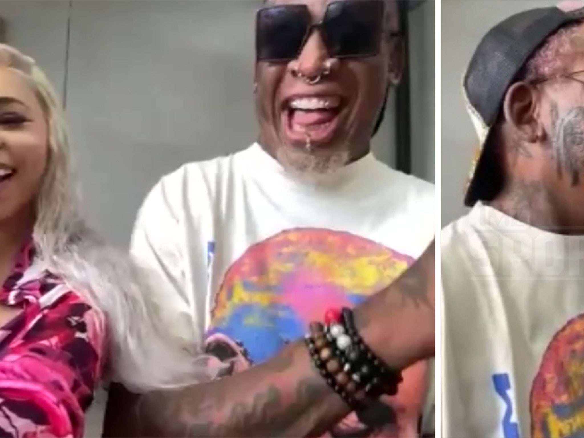 Dennis Rodman & Girlfriend Living Happily Together in Tattoo Form on His  Butt