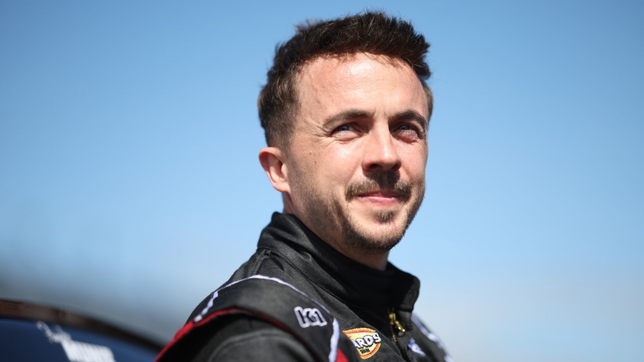 Frankie Muniz NASCAR at final practice session for the Daytona 500 2023