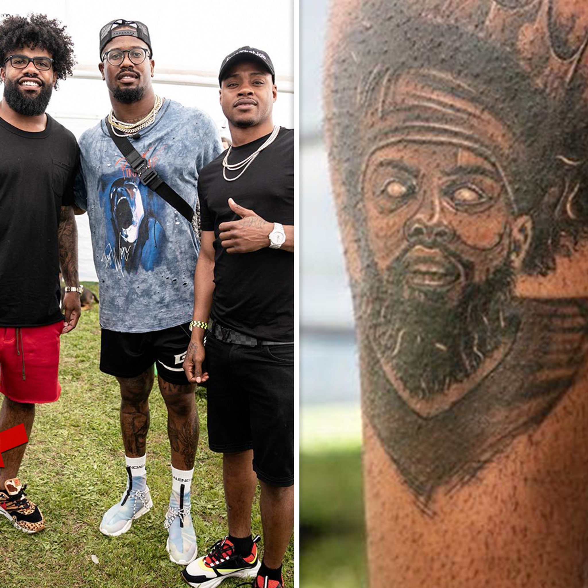 Dallas Cowboys RB Ezekiel Elliott shows off Feed Me tattoo on stomach   ESPN