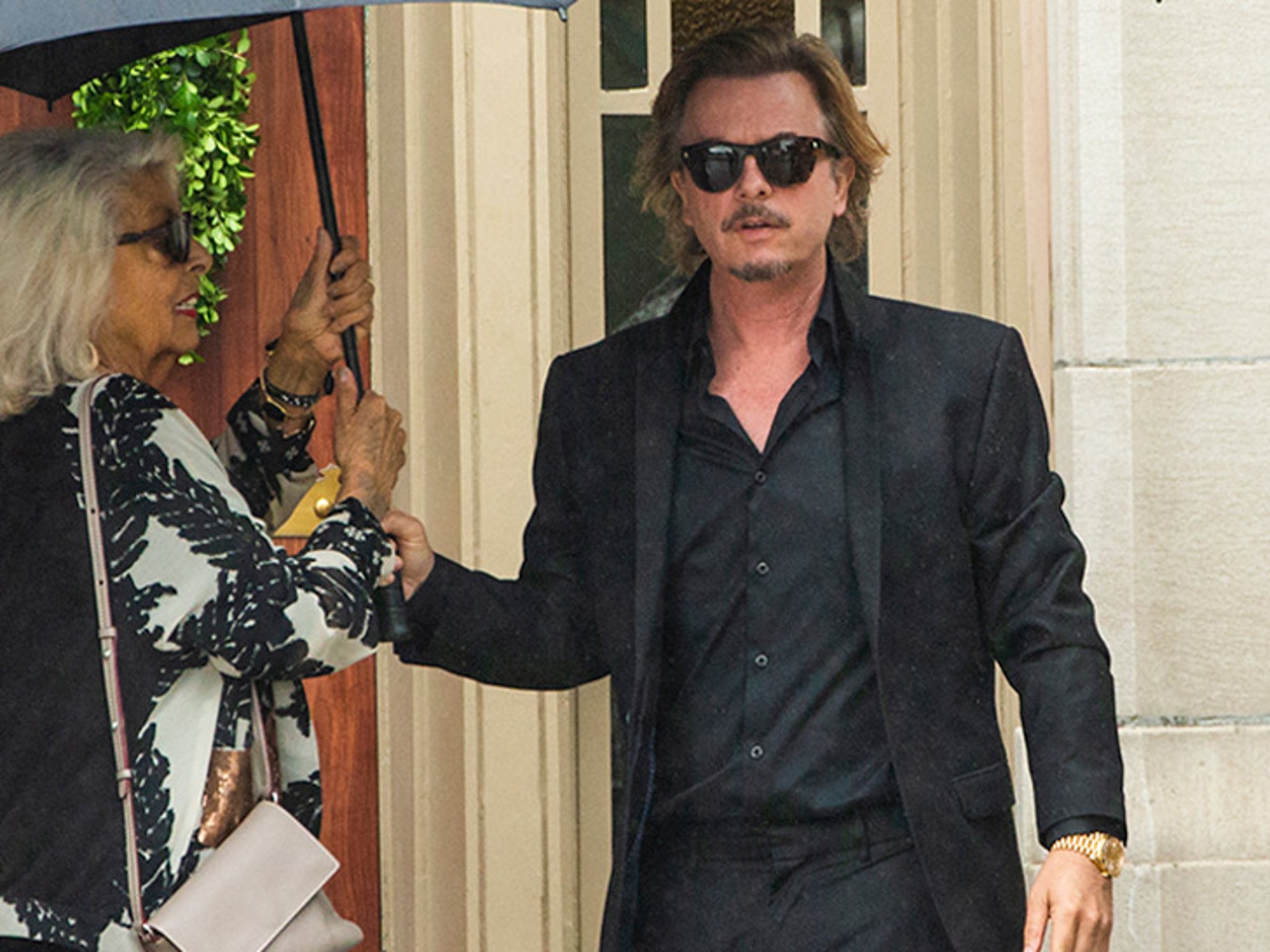 David Spade, Family and Friends Attend Kate Spade's Funeral