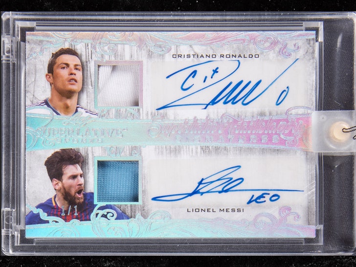 Lionel Messi & Cristiano Ronaldo Awesome '1-Of-1' Card Hits Auction, Signed  By Both Legends!