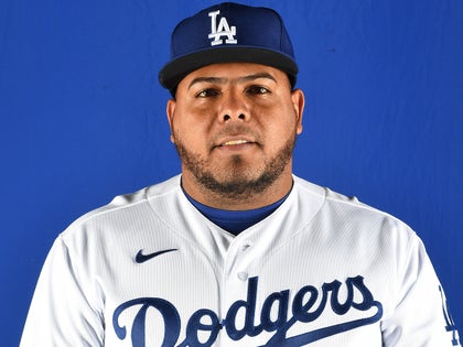 Reyes Moronta On The Mound Pitching For The MLB Photos