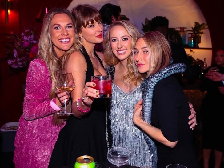 Taylor Swift sai com Brittany Mahomes e mais amigos na festa temática da turnê ‘Eras’