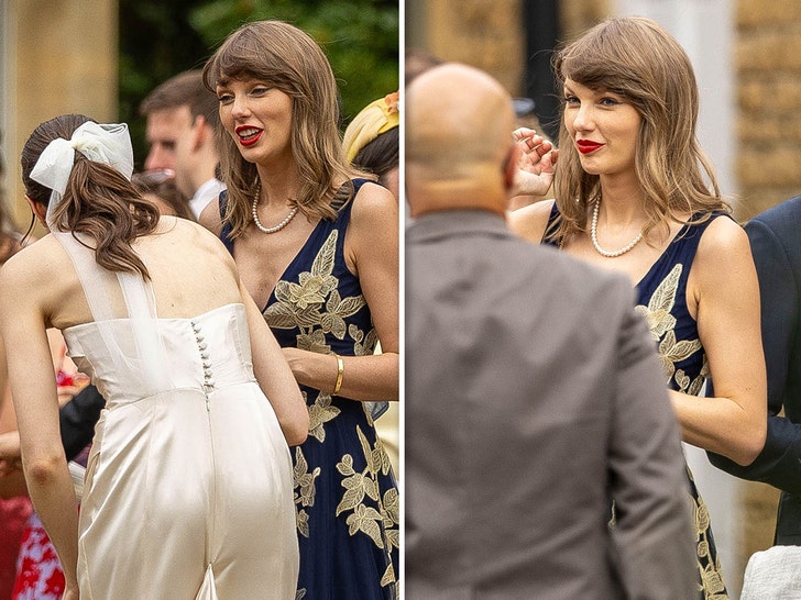 Taylor Swift Attends Oli Jacobs and Laura Sisk's Wedding