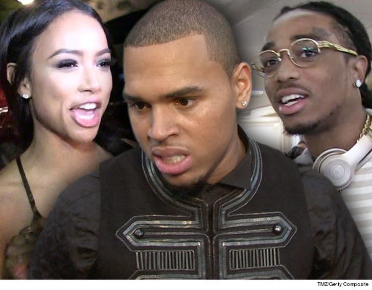 Chris Brown Says Migos' Quavo Betrayed Him by Dating Karrueche :: 0411-tran-brown-quavo-tmz-getty-4