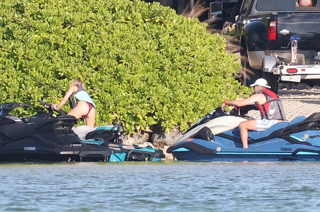 Sydney Sweeney Skimpy Bikini Jet Ski Scooter Braun 7