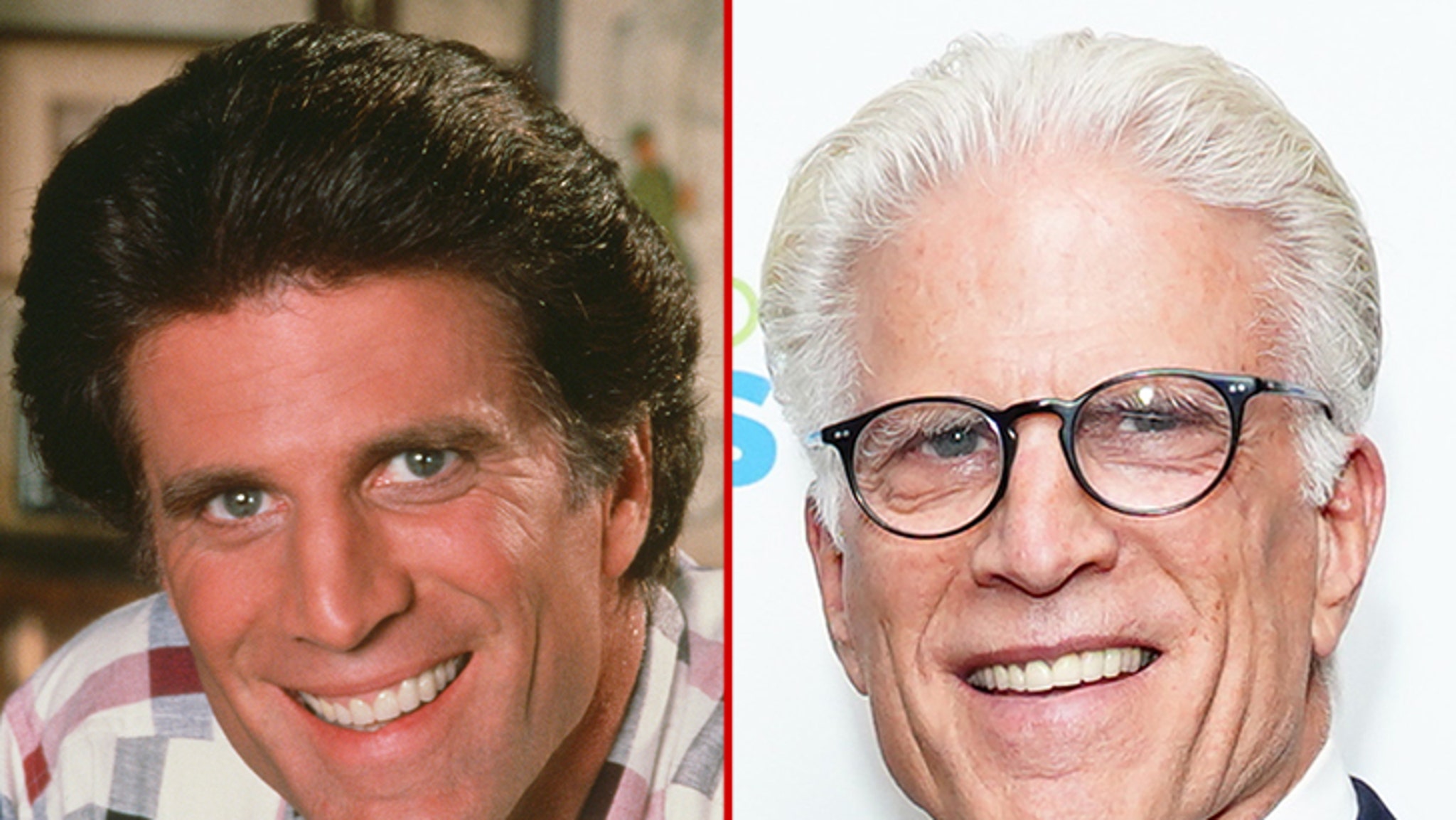 Ted Danson sure is in a good place with his looks! 