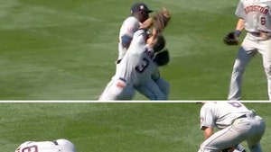 Astros Star Yordan Alvarez Carted Off Field After Scary Collision With Teammate
