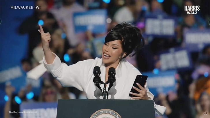 Cardi B Fires ‘Up’ Crowd at Kamala Harris Rally in Milwaukee