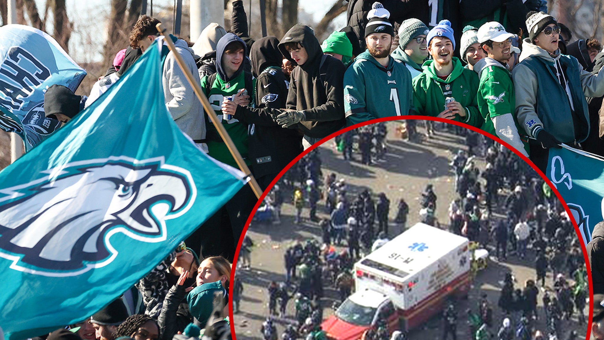 Dua orang ditembak di parade Super Bowl Philadelphia Eagles