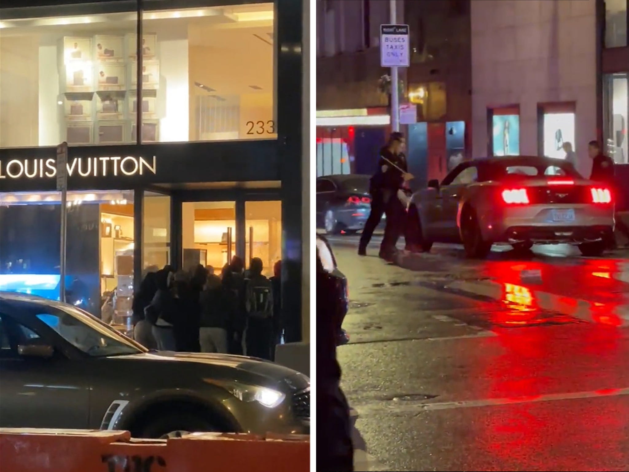 San Francisco Louis Vuitton store decimated: Video shows police chase  thieves after robbery