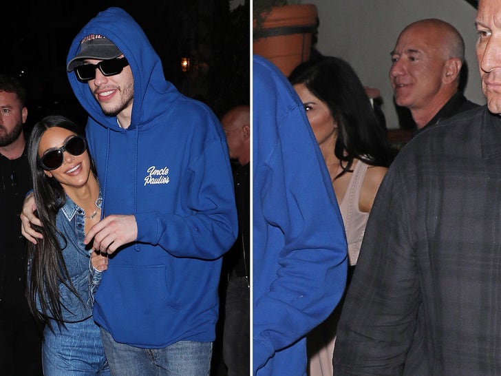 Kim Kardashian & Pete Davidson Go on Double Date with Jeff Bezos and Lauren Sanchez