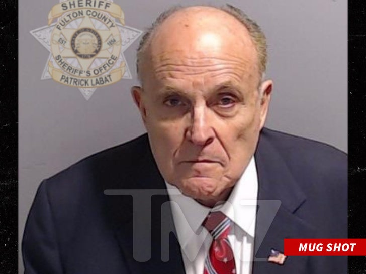 Rudy Giuliani Mug Shot Released After Surrender In Trump’s Georgia RICO Case