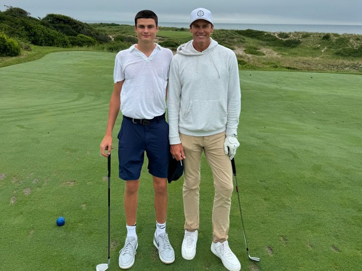 tom brady and son golfing