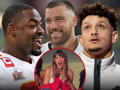 chris jones patrick mahomes travis kelce taylor swift main getty