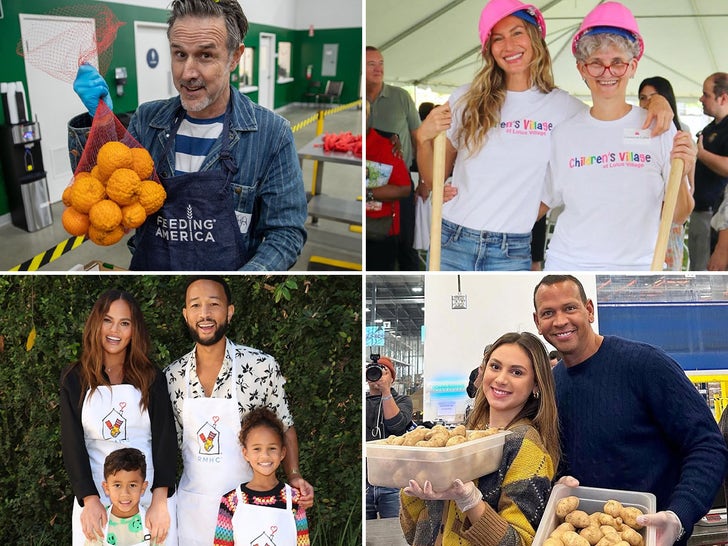 Stars Lending A Hand