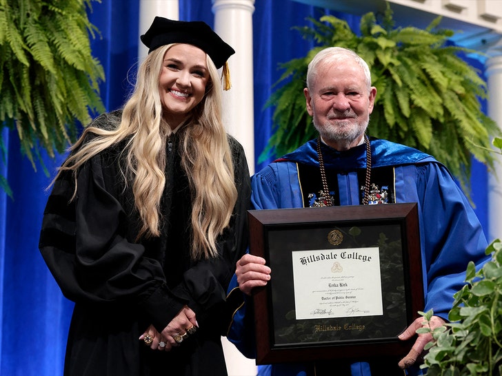 erika kirk graduation getty 1