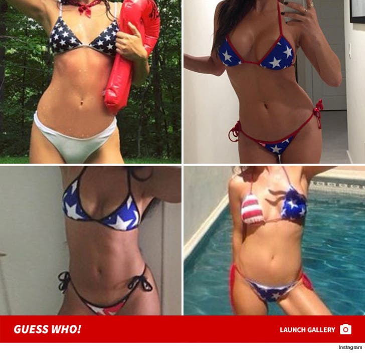 Patriotic Bikini Babes -- Guess Who!
