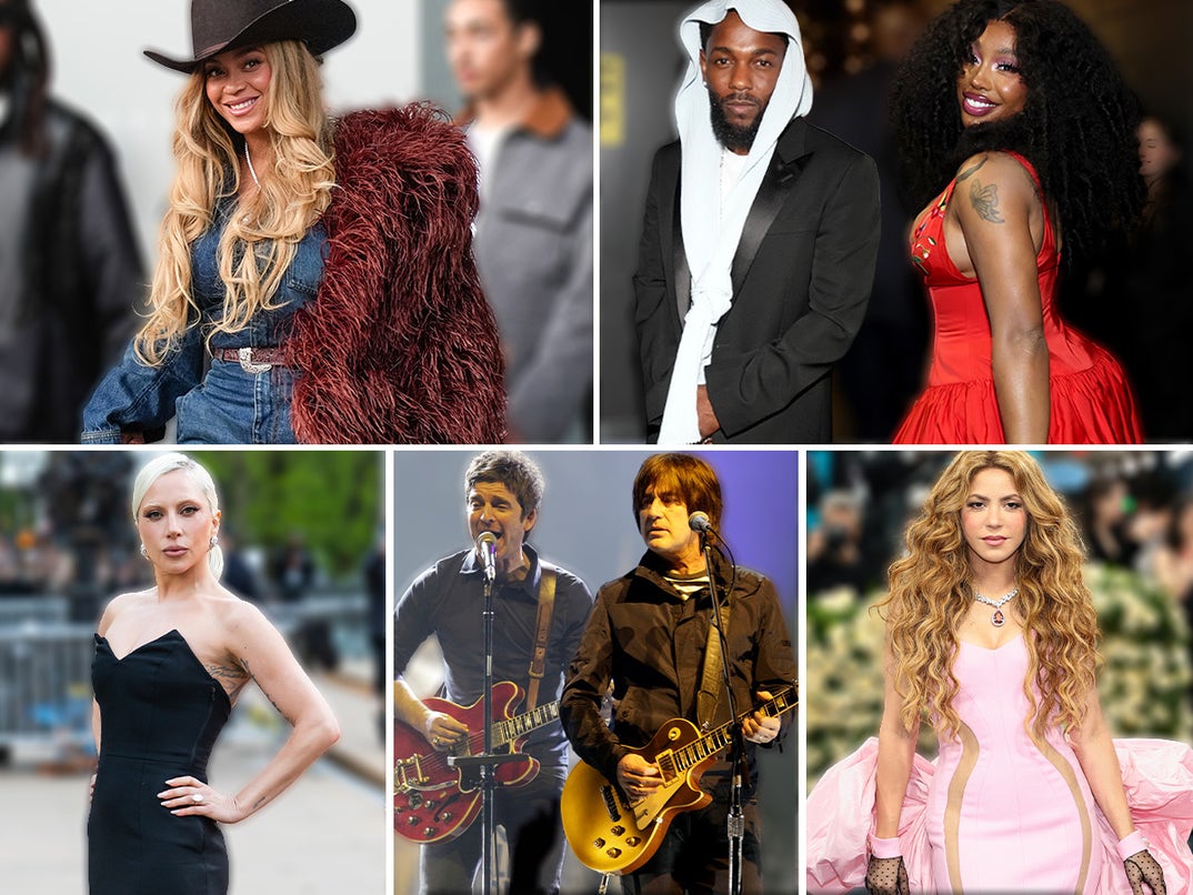 Beyoncé - Cowboy Carter Tour / Kendrick Lamar & Sza - Grand National Tour / Lady Gaga - The Mayhem Ball / Oasis - Oasis Live '25 Tour / Shakira - Las Mujeres Ya No Lloran World Tour