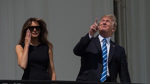 President Trump Stares Directly at Solar Eclipse Without Glasses, Despite Ivanka's Warning