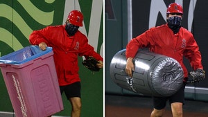 Angels Fans Troll Astros With Barrage Of Trash Cans & 'Astros Suck' Chants At Game