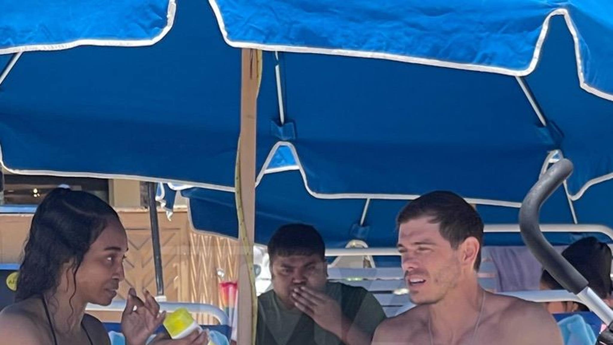 TLC's Chili & Matthew Lawrence At The Beach