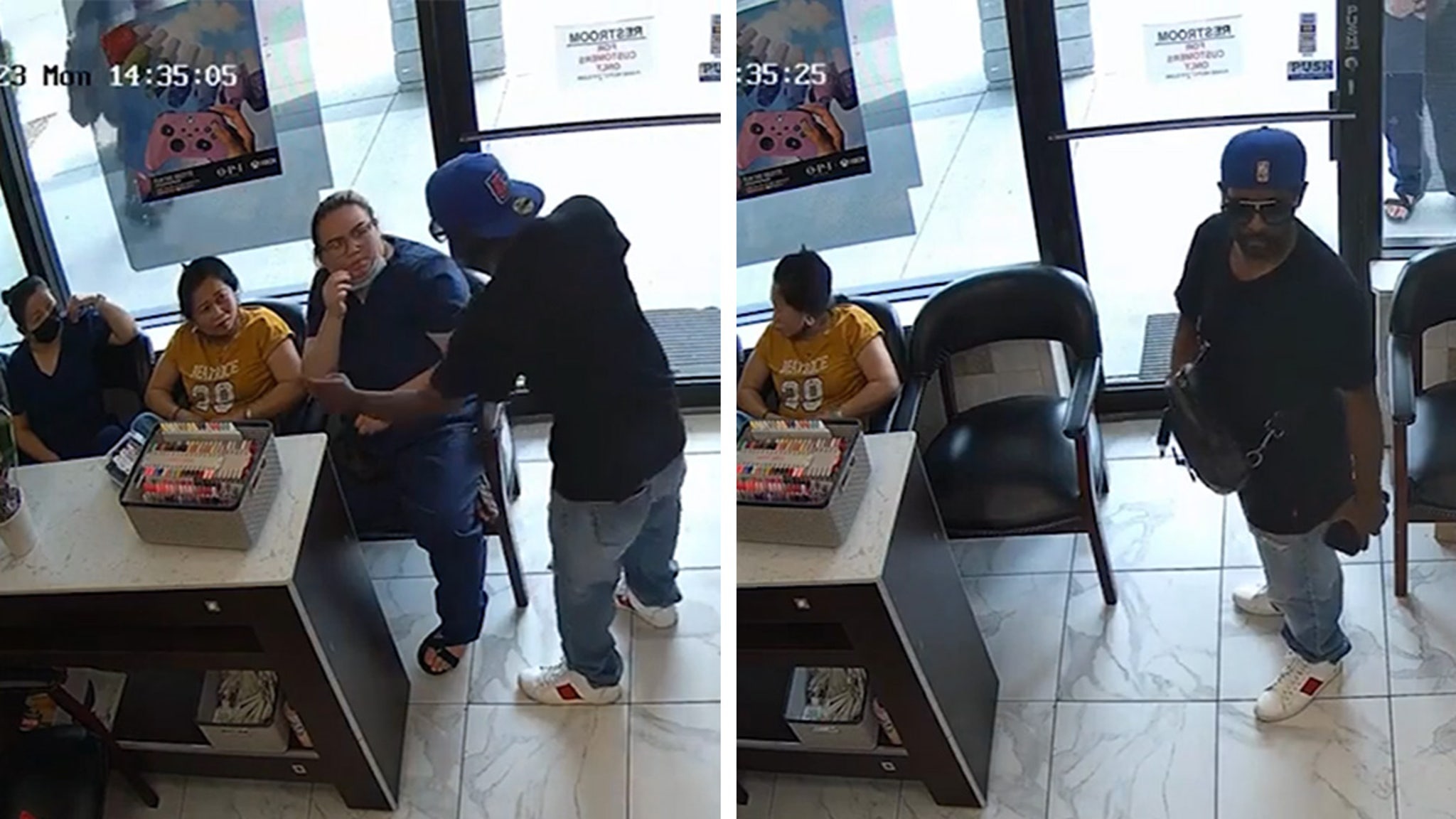 Attempted Robber Fails at Nail Salon Holdup as Customers Ignore Him