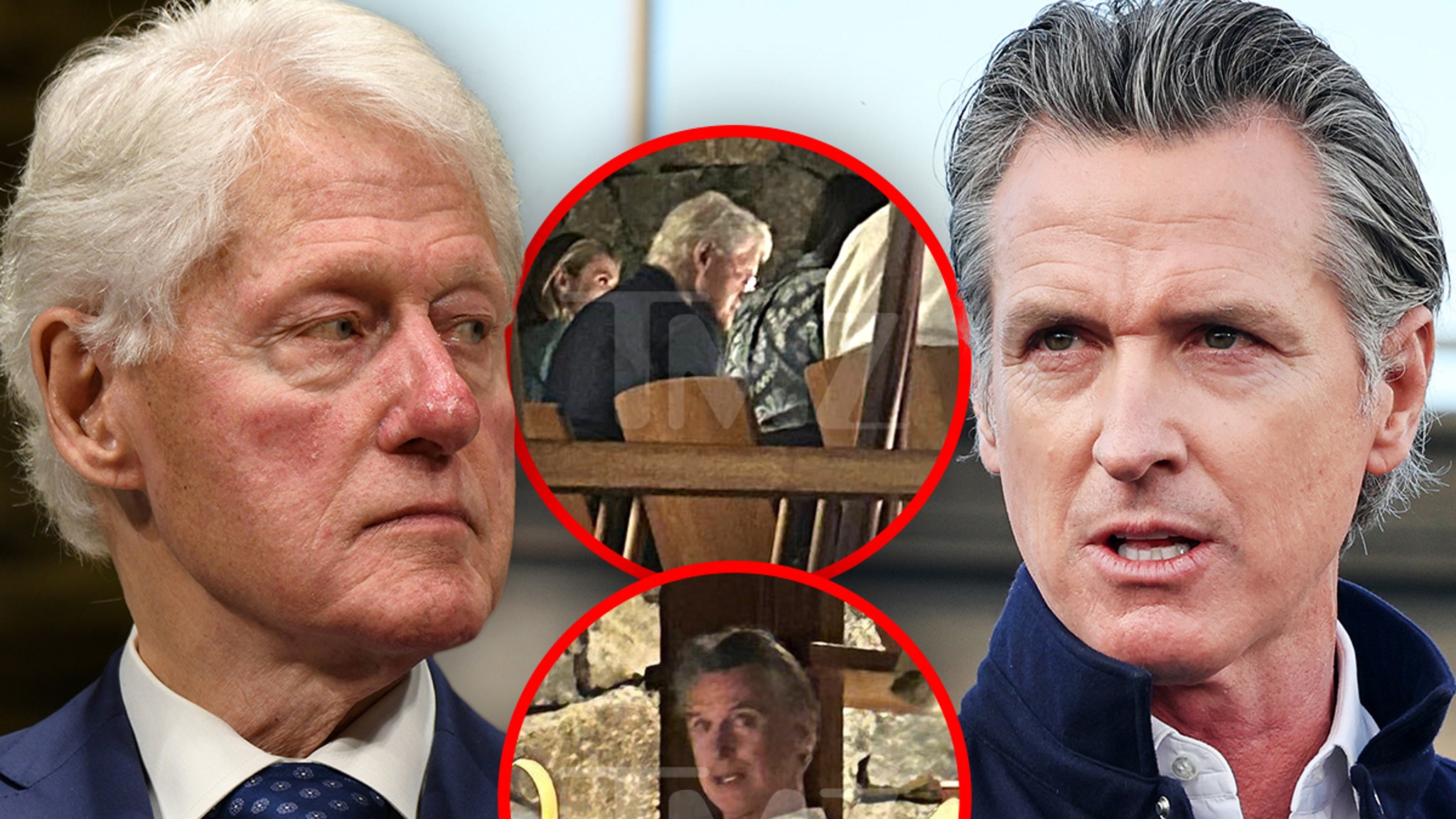 Bill Clinton disfruta en un balneario de México con Gavin Newsom tras ...