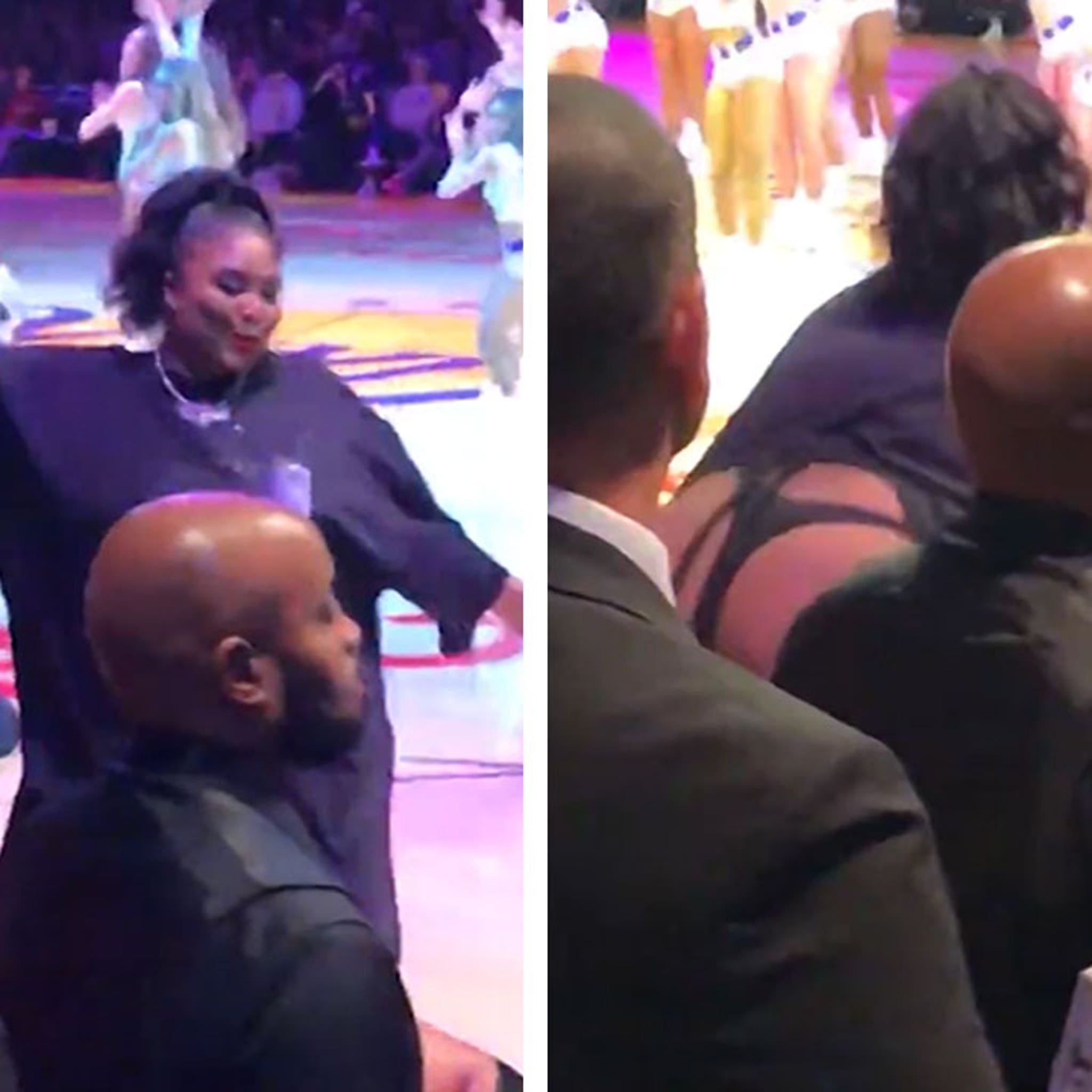 Lizzo's Lakers Game Outfit Exposed Her Butt and People Have Mixed