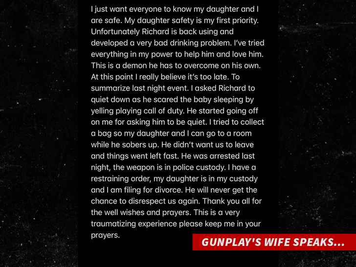 Gunplay's Wife Speaks...