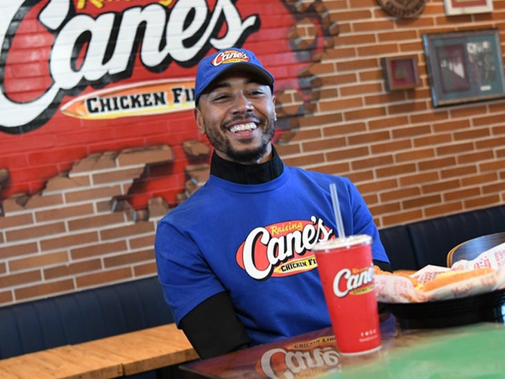 Mookie Betts Working At Raising Cane's
